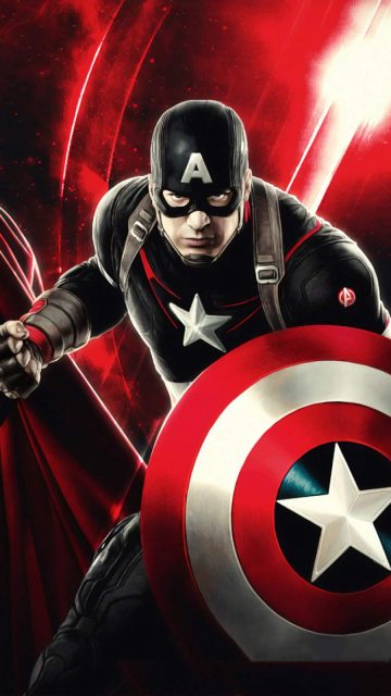 Captain America Art iPhone Wallpaper
