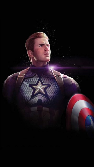 Captain America From Endgame iPhone Wallpaper