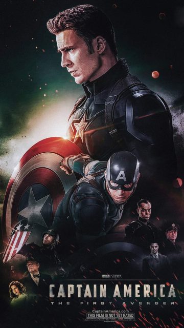 Captain America Poster iPhone Wallpaper