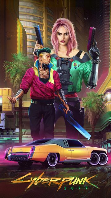 Cyberpunk 2077 Poster Art iPhone Wallpaper