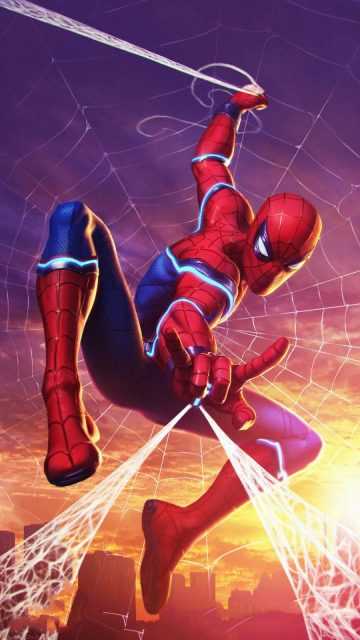 Future Spiderman iPhone Wallpaper