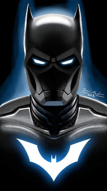 Iron Batman Artwork iPhone Wallpaper