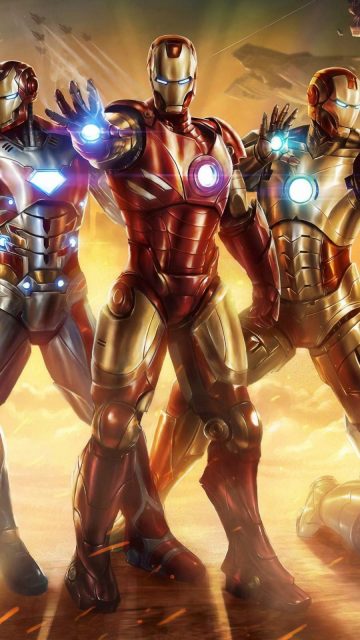 Iron Man Squad iPhone Wallpaper