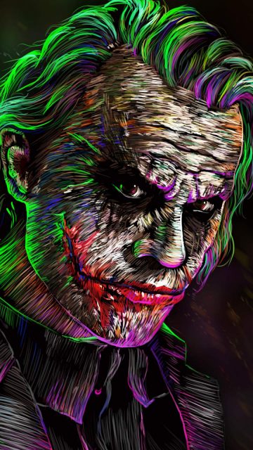 Joker Face Art iPhone Wallpaper