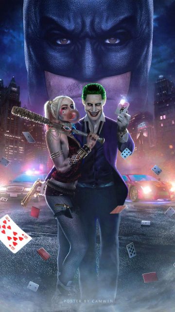 Joker and Harley Quinn iPhone Wallpaper