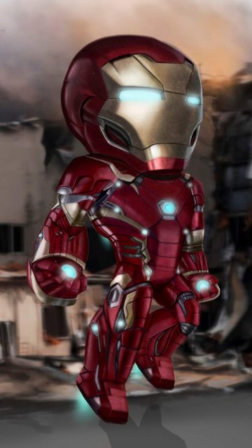 Little Iron Man iPhone Wallpaper