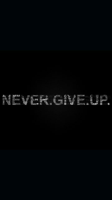 Never Give Up iPhone Wallpaper