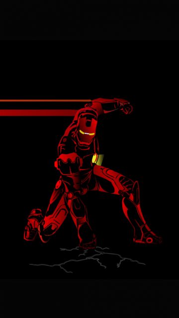 Red Iron Man iPhone Wallpaper