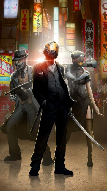 Robot Mafia iPhone Wallpaper