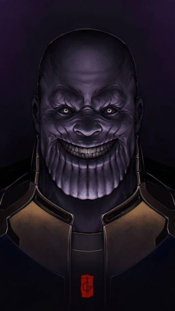 Scary Thanos iPhone Wallpaper