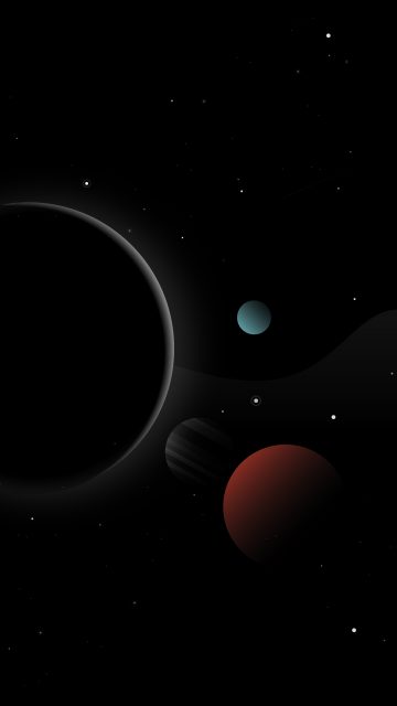 Space Dark iPhone Wallpaper