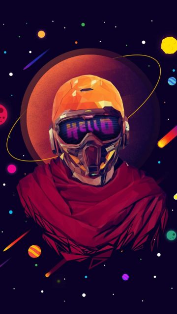 Space Man iPhone Wallpaper