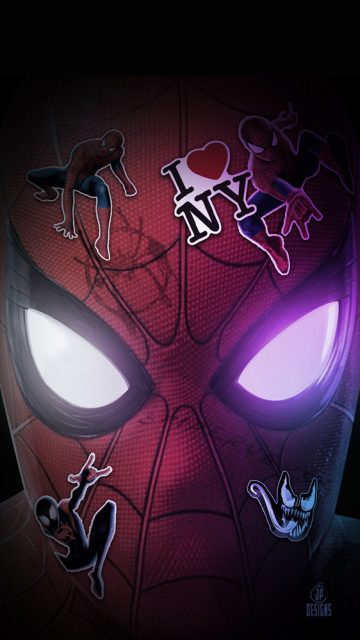 Spiderman Eyes iPhone Wallpaper