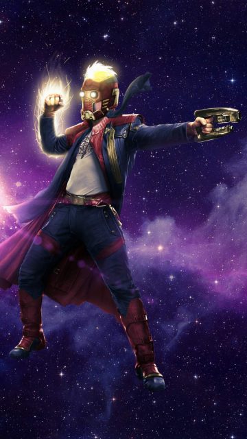 Star Lord Captain Marvel Mashup iPhone Wallpaper