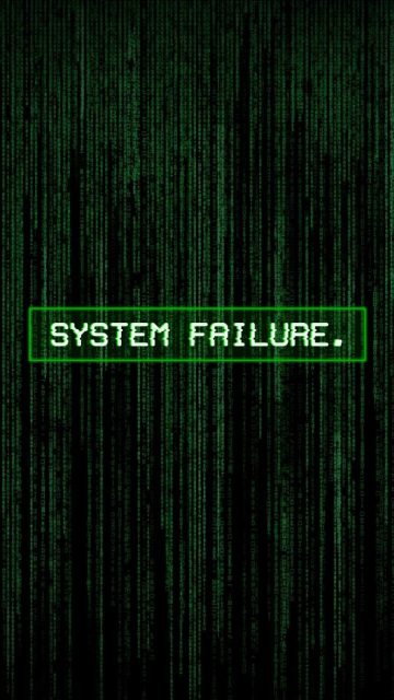 System Failure iPhone Wallpaper