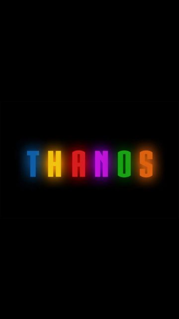 Thanos Logo Artwork iPhone Wallpaper