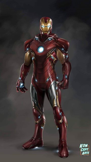 The Iron Man MK 85 Armor iPhone Wallpaper