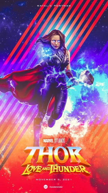 Thor Love and Thunder Natalie Portman iPhone Wallpaper