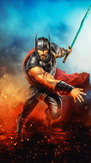 Thor Warrior iPhone Wallpaper