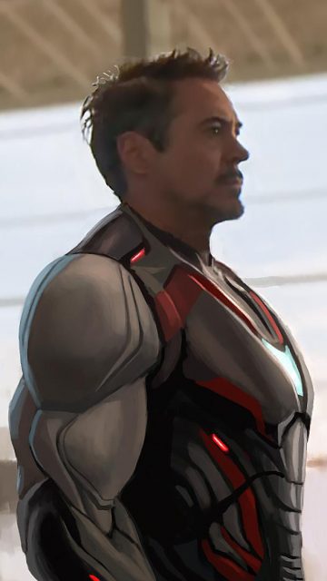 Tony Stark Quantum Suit iPhone Wallpaper