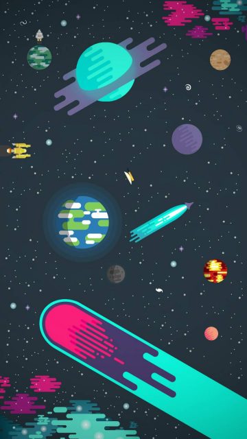 Animated Space iPhone Wallpaper