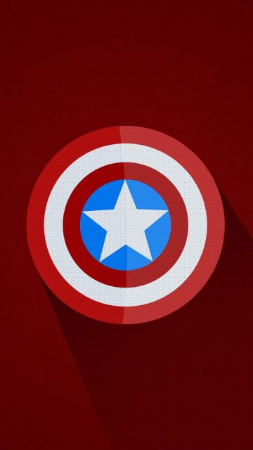 Captain America Minimal Logo iPhone Wallpaper