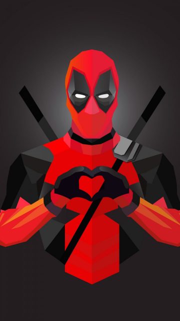 Deadpool Abstract Artwork iPhone Wallpaper