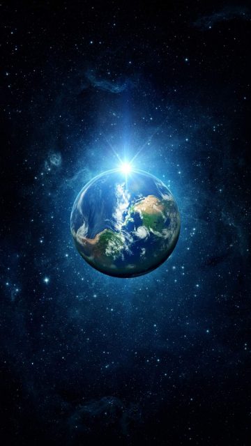 Earth Light iPhone Wallpaper