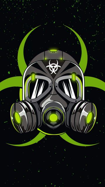 Green Mask iPhone Wallpaper