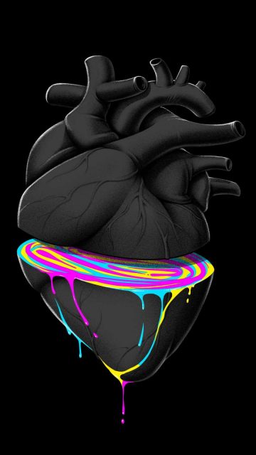 Heart Artwork iPhone Wallpaper