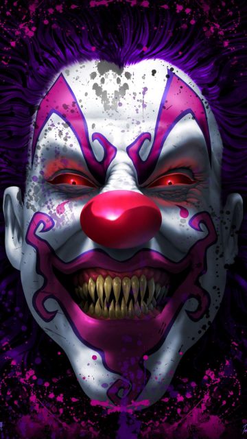 Horror Clown iPhone Wallpaper