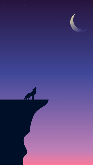 Howling Wolf iPhone Wallpaper