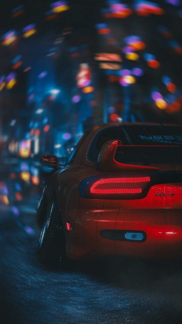 Mazda RX 7 iPhone Wallpaper