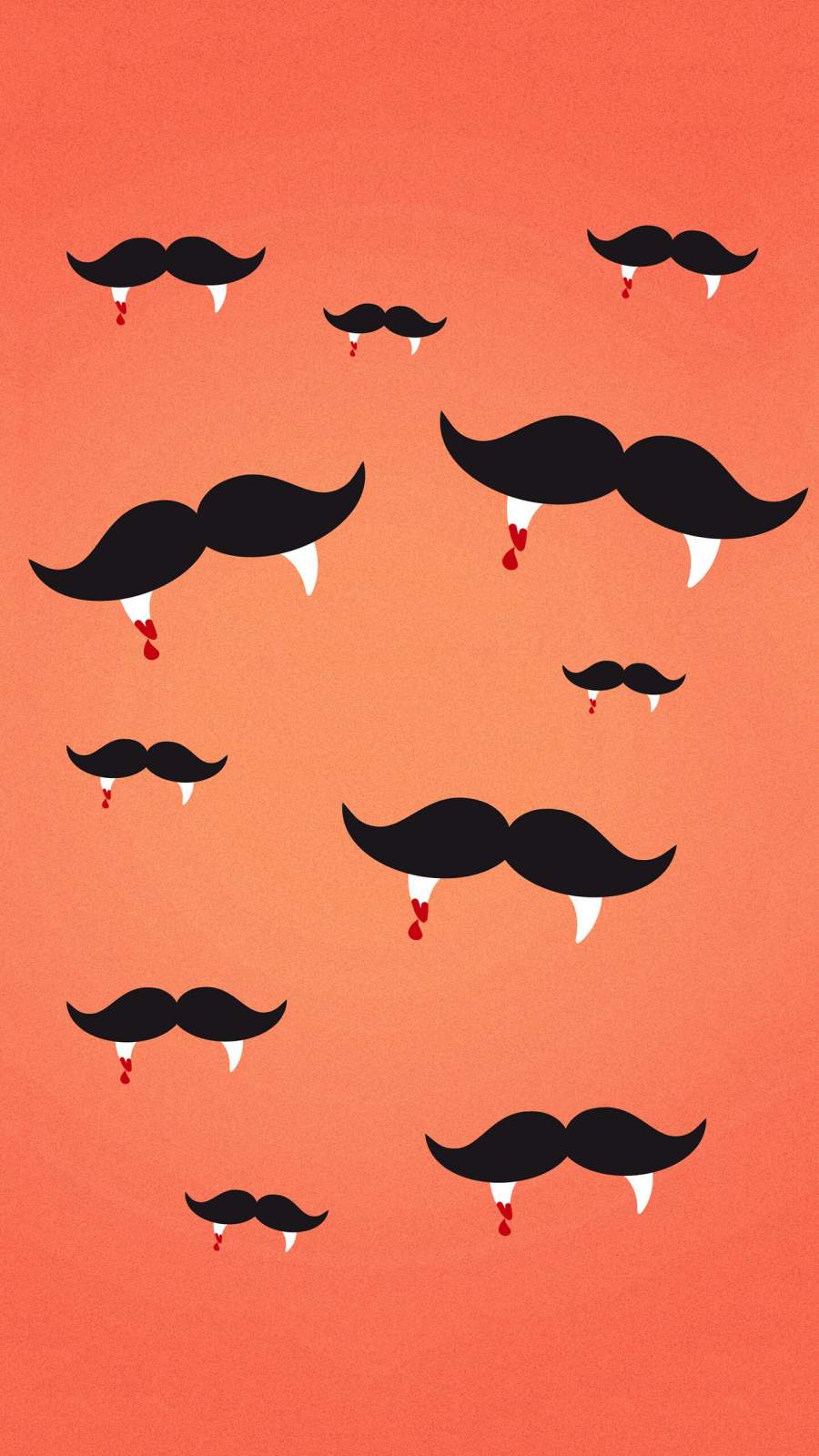 Mustache Vampire IPhone Wallpaper
