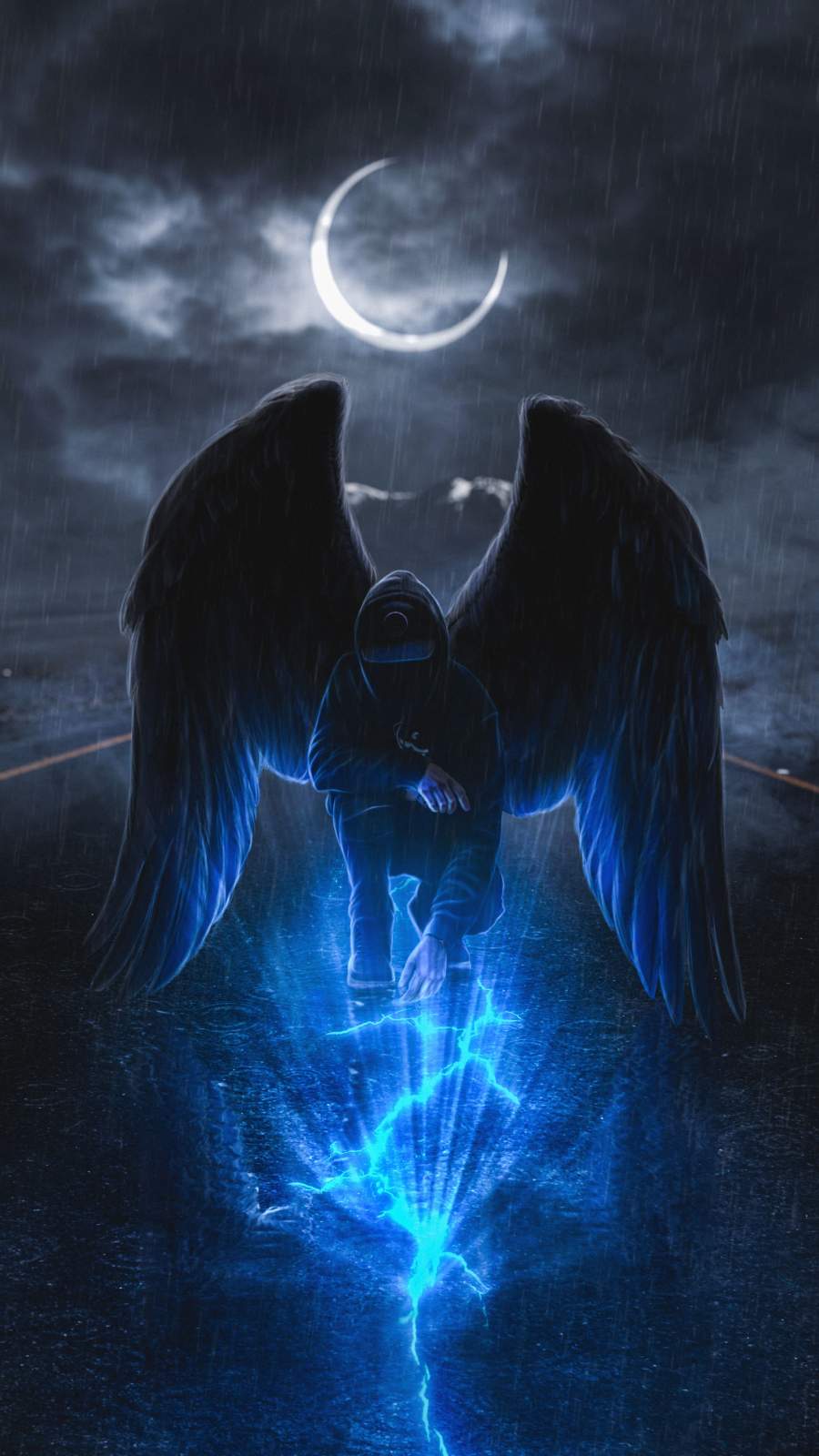 Mystic Angel iPhone Wallpaper