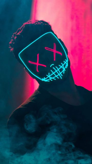 Neon Madness iPhone Wallpaper
