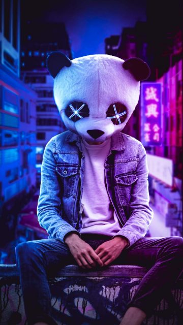 Panda Guy iPhone Wallpaper