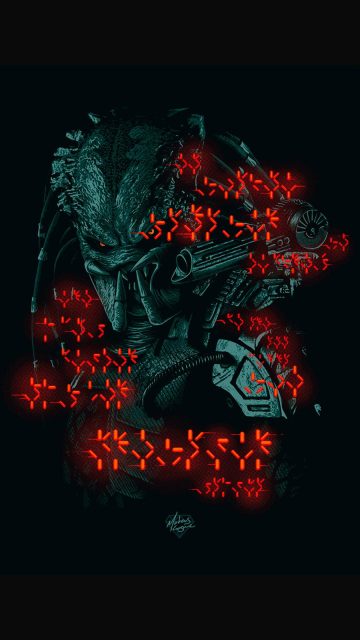 Predator Art iPhone Wallpaper