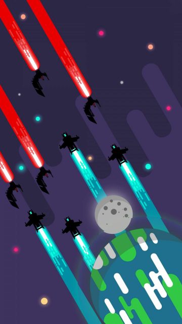 Space War iPhone Wallpaper