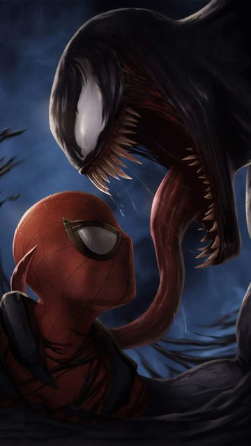 Spider Man vs Venom iPhone Wallpaper