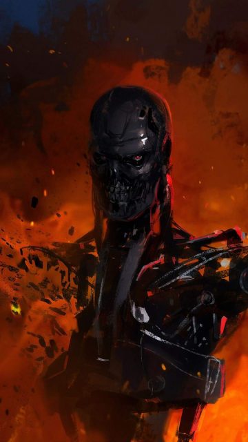 Terminator Art iPhone Wallpaper