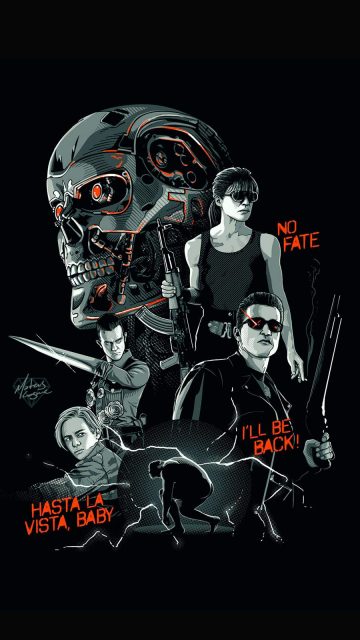 Terminator Poster iPhone Wallpaper