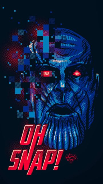 Thanos Snap iPhone Wallpaper