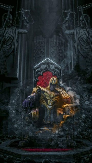 Thanos Soul World iPhone Wallpaper