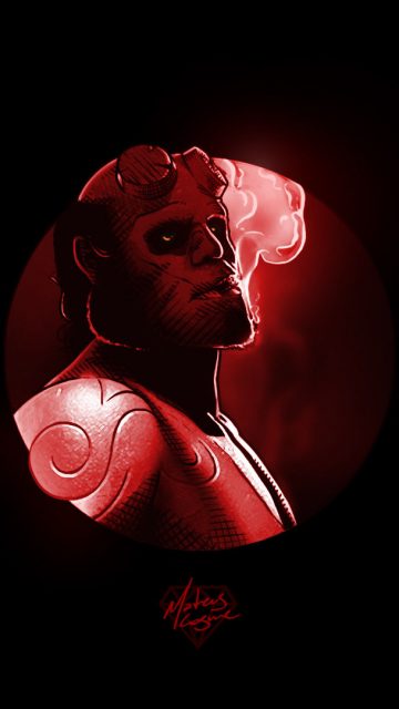 The Hellboy iPhone Wallpaper