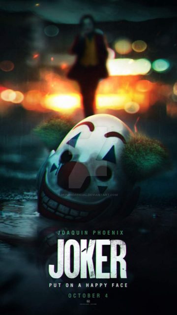 The Joker Mask iPhone Wallpaper