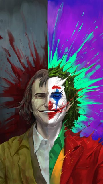 Arthur Fleck vs Joker iPhone Wallpaper