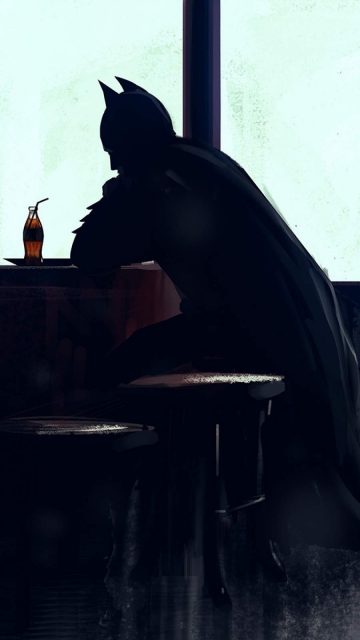 Batman Resting iPhone Wallpaper