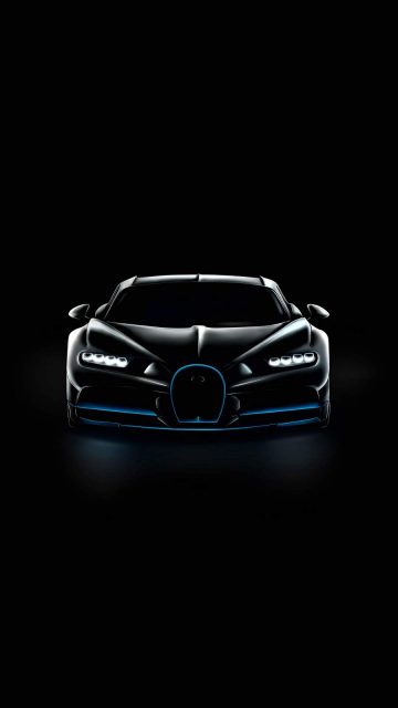 Bugatti Chiron Black iPhone Wallpaper