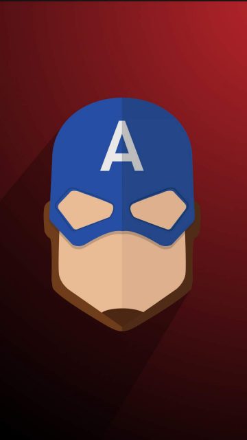 Captain America Minimalist iPhone Wallpaper